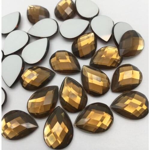 2018 nice epoxy tear drop shape hot fix epoxy rhinestone / fashion crystal