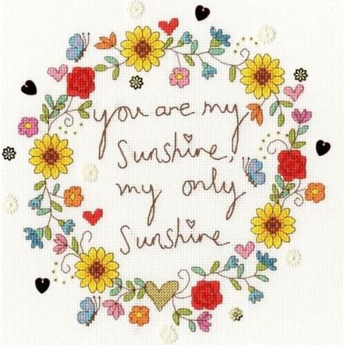 2021 Drop Shipping Embroidery Love Sunshine Funny Subversive Cross Stitch with 100% Cotton Floss & Free Shipping for Wall Decor