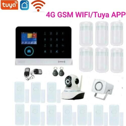 4G WiFi GSM Autodial Alarm System IP Camera Surveillance RFID 3G GPRS Wireless Alarmes Motion Alarm Door Sensor Kits