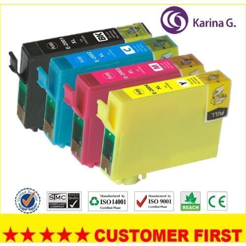 4X 200X Generic Ink For EPSON Expression Home XP-200 XP-100 XP-300 Inkjet Cartridges
