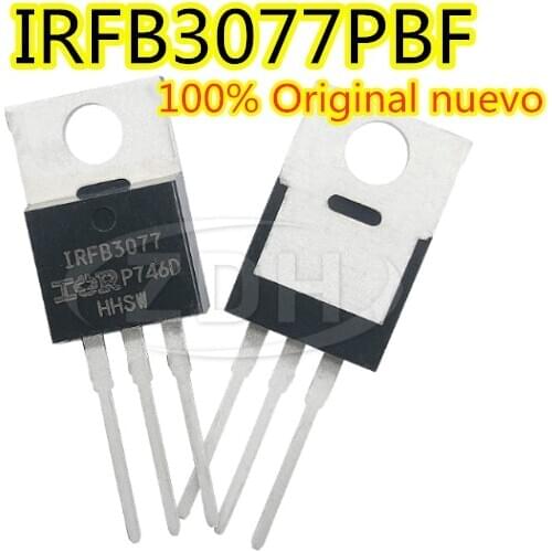 50 Uds envío gratis IRFB3077 IRFB3077PBF a-220 75 V, 2.8mO, 210A campo efecto tubo 100% nuevo original