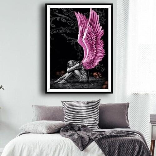 DIY Diamond painting Angel girl full square 5D diamond embroidery sale diamond mosaic picture rhinestone decoration home puzzle