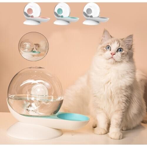 2.8L Cat Automatic Drinker Snails Bubble Fountain Bowl for Cat Water Dispenser Large Feeder Drinker for Cats Pet Cats Supplies