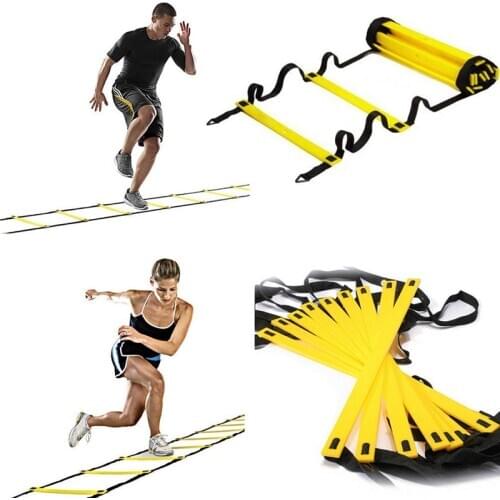 Free shiping Nylon Straps Training Ladders Agility Speed Ladder Stairs Agile Staircase for Fitness Soccer Football Speed Ladder