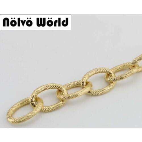 1-1.5-2 meters 19mm Width thick aluminum material Light Weight Chain,Bags Purses Shoulder Strap Engraved Chain