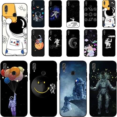 FHNBLJ Moskado Space Astronauts Moon Pattern Phone Case for Huawei Honor 10 i 8X C 5A 20 9 10 30 lite pro Voew 10 20 V30