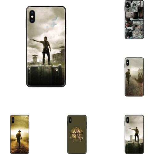 Retro The Walking Dead Black Soft TPU Art Online Cover Case For Huawei Honor Mate Play V10 View 10 20 20X 30 Lite Pro Y3 Y5 Y9