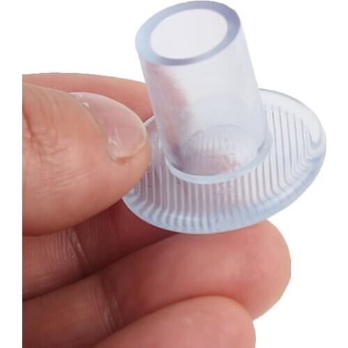 Black Transparent Lawn Abrasion-proof Cylindrical High Heel Protector Beach Wedding Ballroom Latin Shoes Women Shoe Accessories