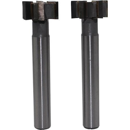 2PCS 25*12mm 6Flute alloy straight shank T-slot milling cutter carbide milling cutter