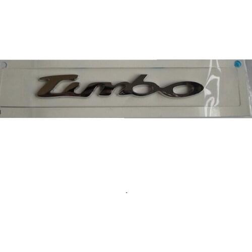 " turbo " Chrome ABS Car Trunk Rear Number Letters Badge Emblem Decal Sticker for Ford turbo