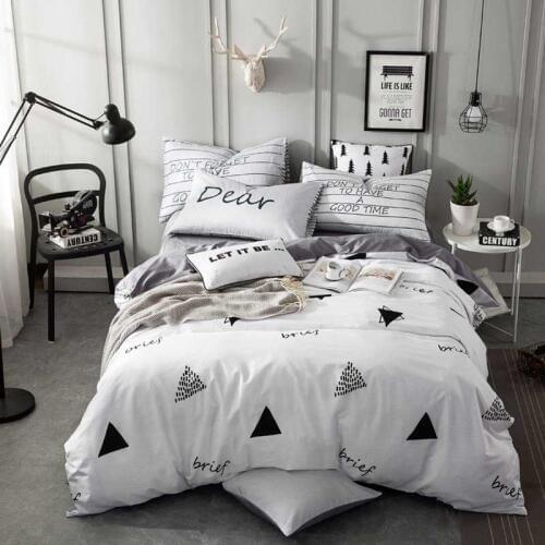 Simple lattice Duvet cover set winter comforter cover bedsheet Pillowcase bedding sets Queen King size Bedlinen