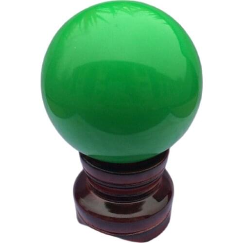 Natural Iceland night ball pearl green luminous ball Feng Shui turn dribble