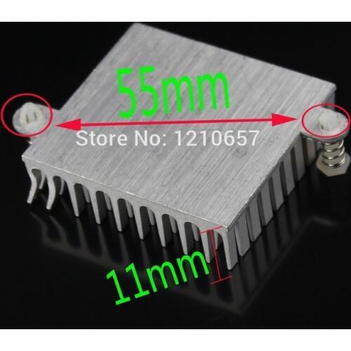 2 pieces lot Silver Plated Aluminum Northbridge North Bridge Heatsink 55mm Cooling Cooler