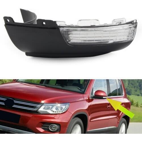 Car Left Side Rear View Mirror Turn Signal Light 5N0949101B for VW Tiguan 2008-2016 & For Volkswagen Sharan 2011-2016