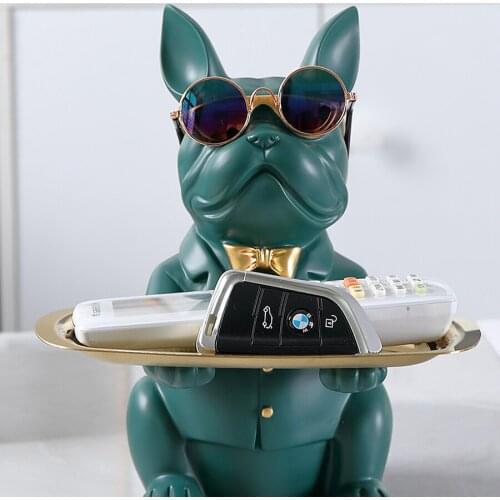 Christmas Gift Nordic Cartoon Animal Accessories Cute Dog Ornaments Luxury Kawaii Resin Figurine Living Room Adornos Para Casa