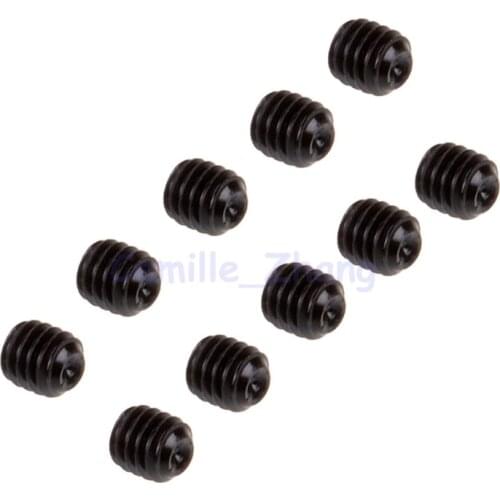 10pcs M4*4 Grub Head Screw Hexagon Headless RC Car Hardware 1/10 HSP 02099 Spare Parts