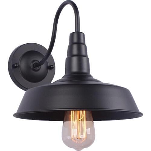 110-220V Vintage Loft Led Wall Lamp For Home Industrial Decor Retro Bathroom Lighting Iron Lampshade E27 Wall Light Fixtures