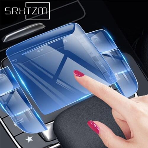 For Mercedes Benz A B CLA GLE GLS GLB Class W177 W247 C118 W167 Car Center Console Multimedia Mouse Button TPU Protector Film