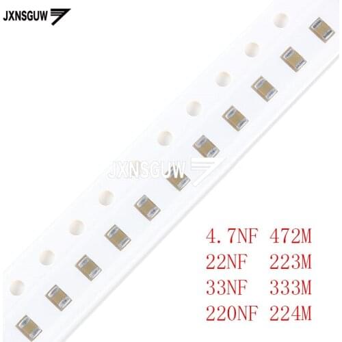 100PCS Chip capacitors 0805 20% 50V 4.7NF 22NF 33NF 220NF 472M 223M 333M 224M