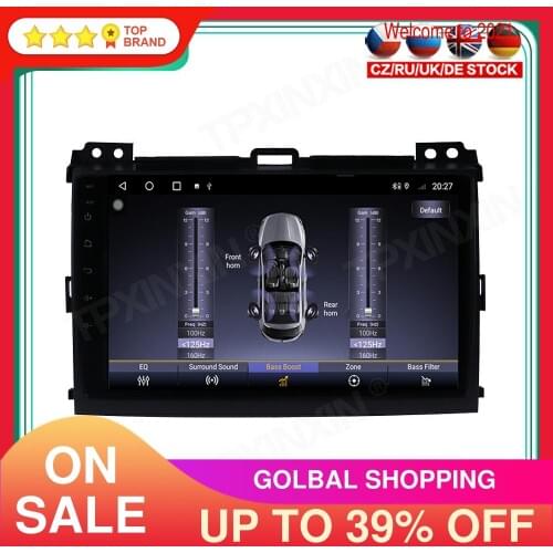 128G PX6 Android 10.0 For Toyota Prado 2004-2009 Car Multimedia Player GPS Navigation Headunit Radio Audio Stereo Tape Recorder