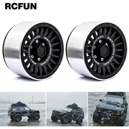 RCFUN 2.2Aluminum Alloy Beadlock 2.2" Wheel Rim Hub for 1/10 RC Crawler G53 simulation climbing car Shovel Tools Decor