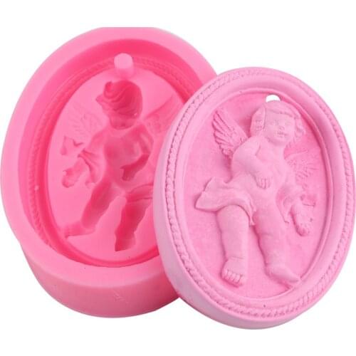 3D Angel Baby Silicone Soap Mold Soap Form DIY Aroma Clay Crafts Plaster Mold Chocolate Fondant Cake Tool Car Pendant Home Decor