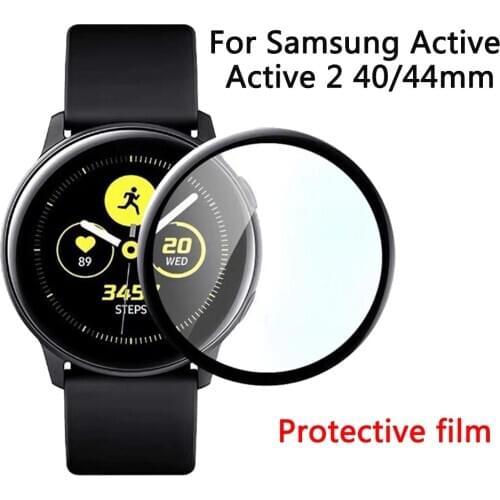 3D Curved Soft Full Edge Cover Protective Film For Samsung Galaxy Watch Active 2 40mm 44mm Active2 Screen Protector Pretection