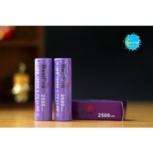 4PCS Bestfire BMR 18650 battery 2500mAh 3.7v 35A Purple skin High discharge rate rechargeable li-lon power battery