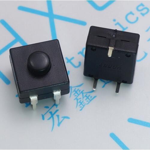 80pcs push button Switch 213BS flashlight switch DIP 30V 1A switch self lock 3 gear tripod flashlight button switch ON-ON-OFF