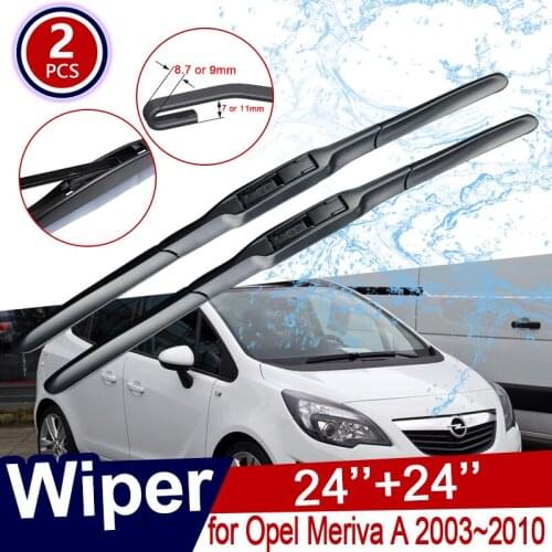 Car Wiper Blade for Vauxhall Opel Meriva A 2003~2010 Car Wiper Blades Front Windscreen Wipers Car Accessories 2004 2005 2006