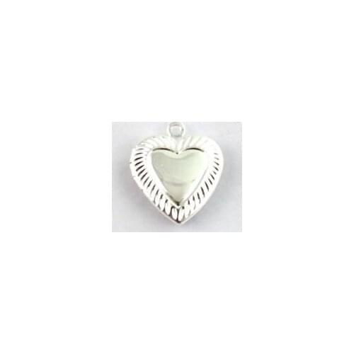 FREE SHIPPING 150PCS Heart In Heart SP Locket Pendant 20mm #20411
