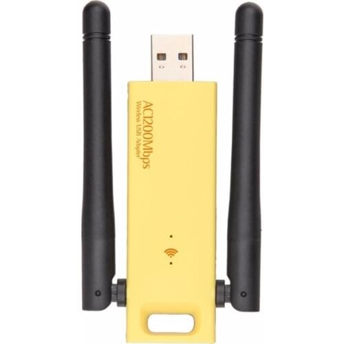 Wireless USB Adapter 1200mbps Dual Band 5Ghz 2.4Ghz Adapter 802.11ac RTL8812AU Chipset Aerial Dongle Mini USB Network Card