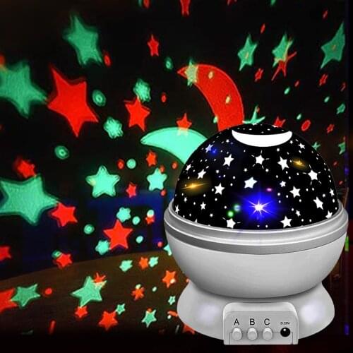 Colorful LED Star Light Projector Rotating Star Moon Night Lights Bluetooth Music USB Nebula Lamp Starry Sky Galaxy Light Decor
