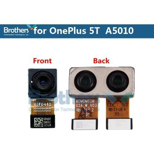 For Oneplus 5T 1+5T A5010 Back Camera Rear Big Camera Front Small Camera Module Flex Cable Phone Replacement Parts Test Working