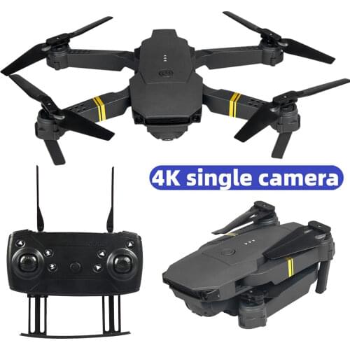 Foldable HD Aerial Photography RC Drone Quadcopter Toy with 4K Camera Remote Controller 2 Spare Batteries for Kids Adults Gift