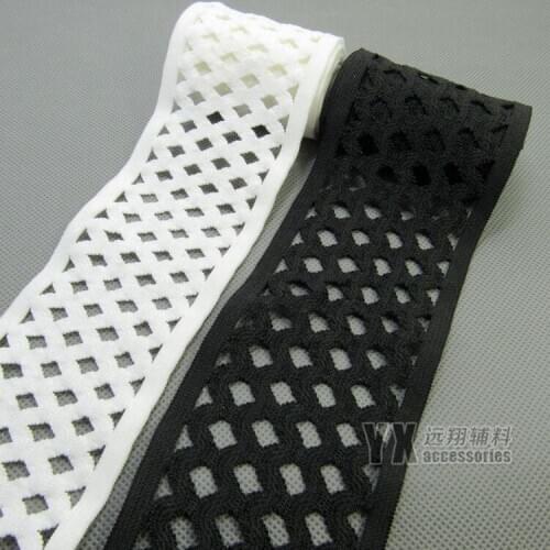 4meters elastic webbing stretchy bands net shape soft skin-friendly kids clothes skirt elastic belt 6.5cm width