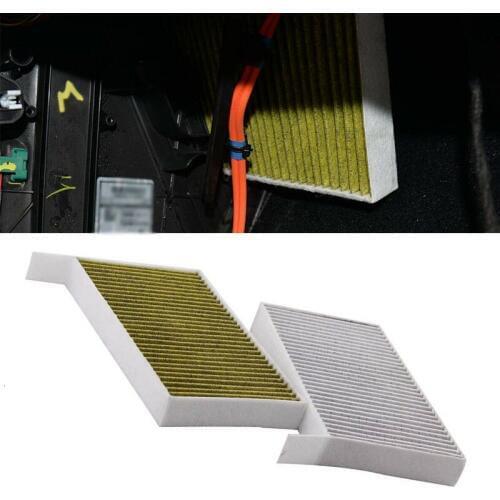 1PC Car Cabin Air Filter Replacement with Activated Carbon for Tesla Model 3 2017 2018 2019 Air Conditioning Filter 1107681-00-A