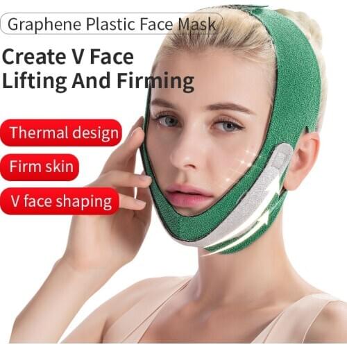 Face Lift Up Belt Anti Wrinkle Mask Strap Reduce Double Chin Graphene Facial Slimming Bandage
