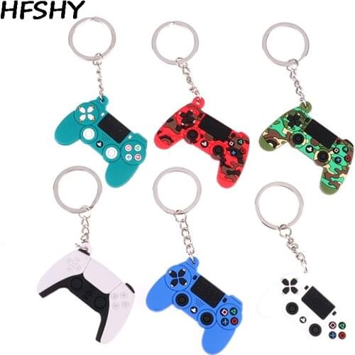 Game Machine Keychain Cute Keyring Gamepad Boyfriend Joystick Key Chain PS4 Game Console Keychains Bag Car Hanging Key Ring