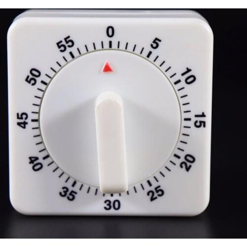 Kitchen small square pendulum timer 60 minutes timer reminder mechanical timer alarm clock