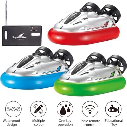 Mini Four-channel Wireless Remote Control Hovercraft RC Boat Hovercraft Boat Parent-child Interactive Water Toy For Children Kid