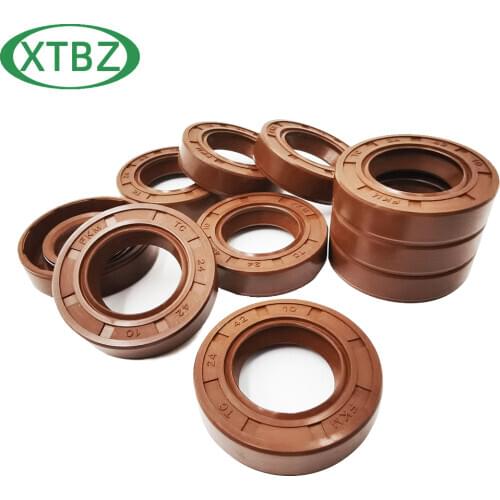 FKM Oil Seal Rotary Shaft 2pcs 8*17*7 8*17*6 8*18*8 8*20*7 8*19*7 Double Lip Tc oil seals High temperature resistance