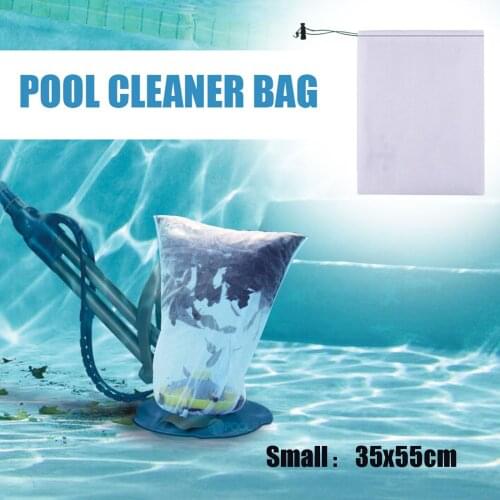 Fine Mesh Bag Pull-close N Lock Rope Vacuum Pool Swimming Pool Leaf Vacuum Cleaner Replacement Cleaning Tool Filter Bag