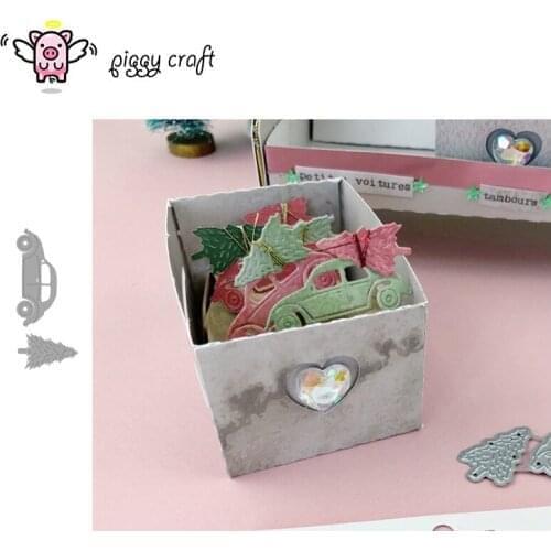 Piggy Craft metal cutting dies cut die mold Car christmas tree Scrapbook paper craft knife mould blade punch stencils dies