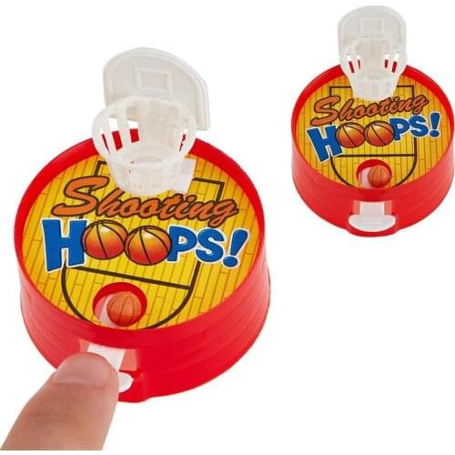 1pcs Mini Finger Basketball Shooting Machine Desktop Party Game Unloading Ball Interactive Educational Toys Random Color