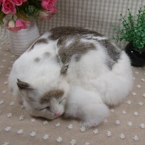 Dorimytrader simulation animal cat home decoration kitten model creative decorations for friend lover birthday gift 29x31x10cm