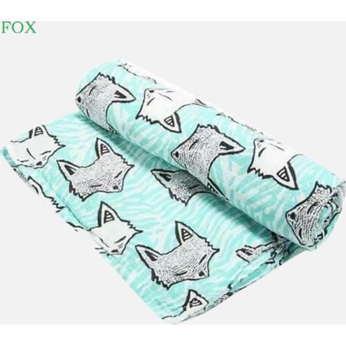 100%Cotton Flamingo Rose fruits Print Muslin Baby Blankets Bedding Infant Swaddle Towel For Newborns Swaddle Blanket