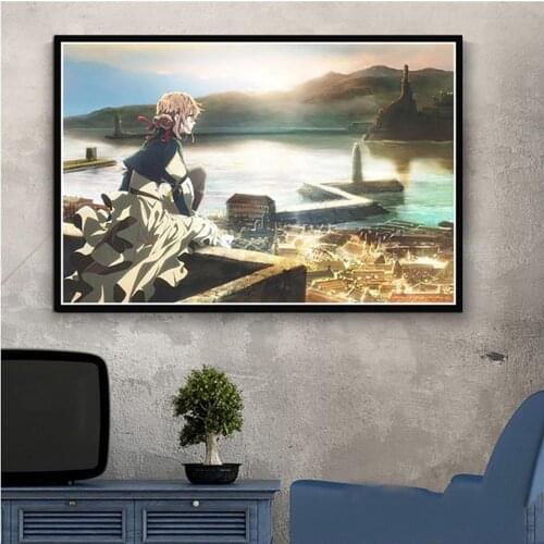 Wall Art Home Decoration 1 Piece Violent Evergarden Painting Print Modern Anime Poster Canvas Cuadros Modular Picture For Gift