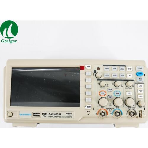 New GA1102CAL Digital Oscilloscope 100MHz 2 Channel Trigger Oscilloscope 1G Digital Oscilloscope