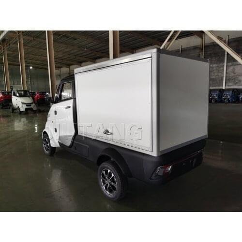 New Electric Food Car Mini Cargo Delivery Truck Box Pup Truck Utility Cargo Delivery Cars Electric Car for Adult
